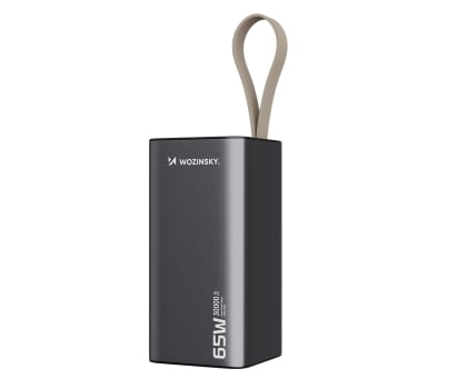 Powerbank Wozinsky Powerbank K65+ 65W 30000mAh 2x USB-C, 1x USB-A 65W szary
